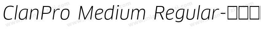 ClanPro Medium Regular字体转换